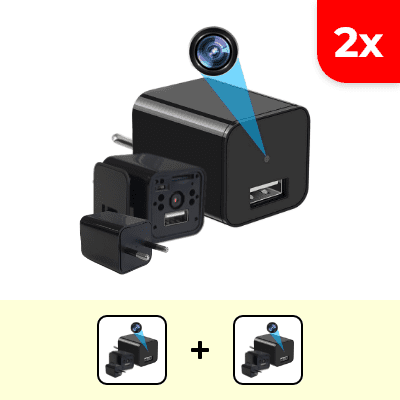 2x USB nabíjačka špionážnej kamery